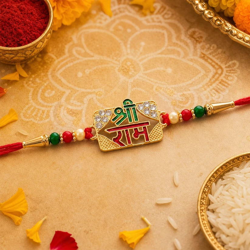 Shree Ram Rakhi – Traditional Charm & Protective Symbol