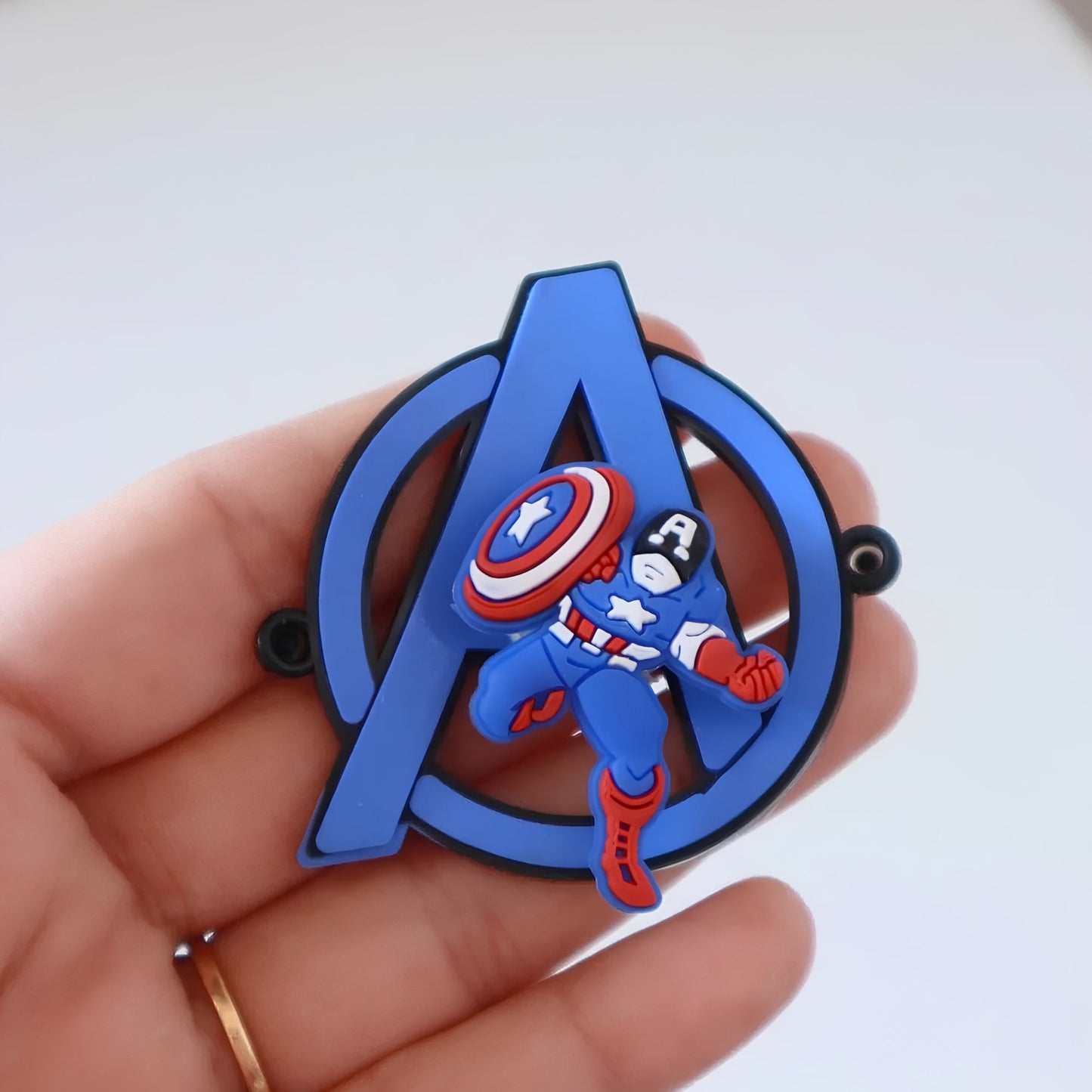 Captain America Silicon Spinner Rakhi Charm