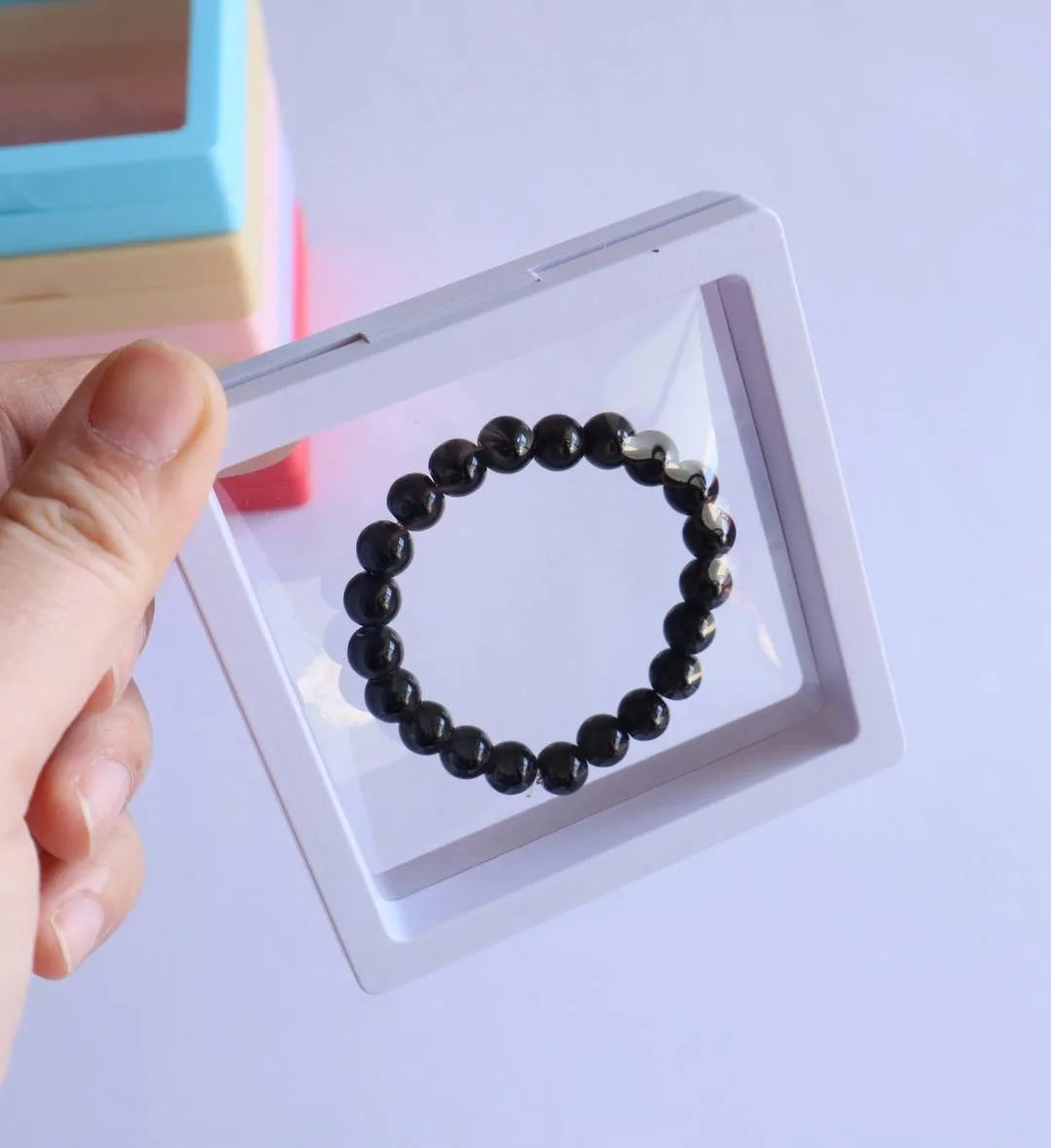 Floating Display Frame | Transparent 3D Showcase | Size: 9x9cm