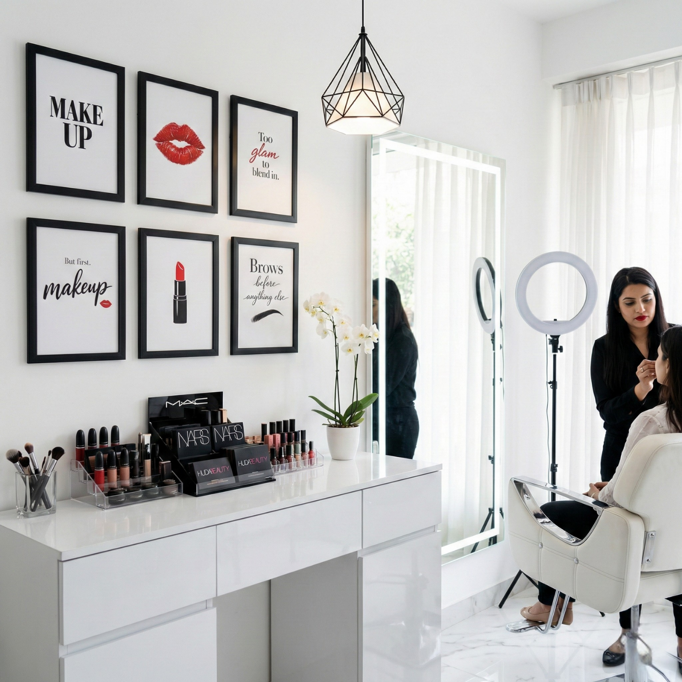 Beauty Parlour Wall Frames