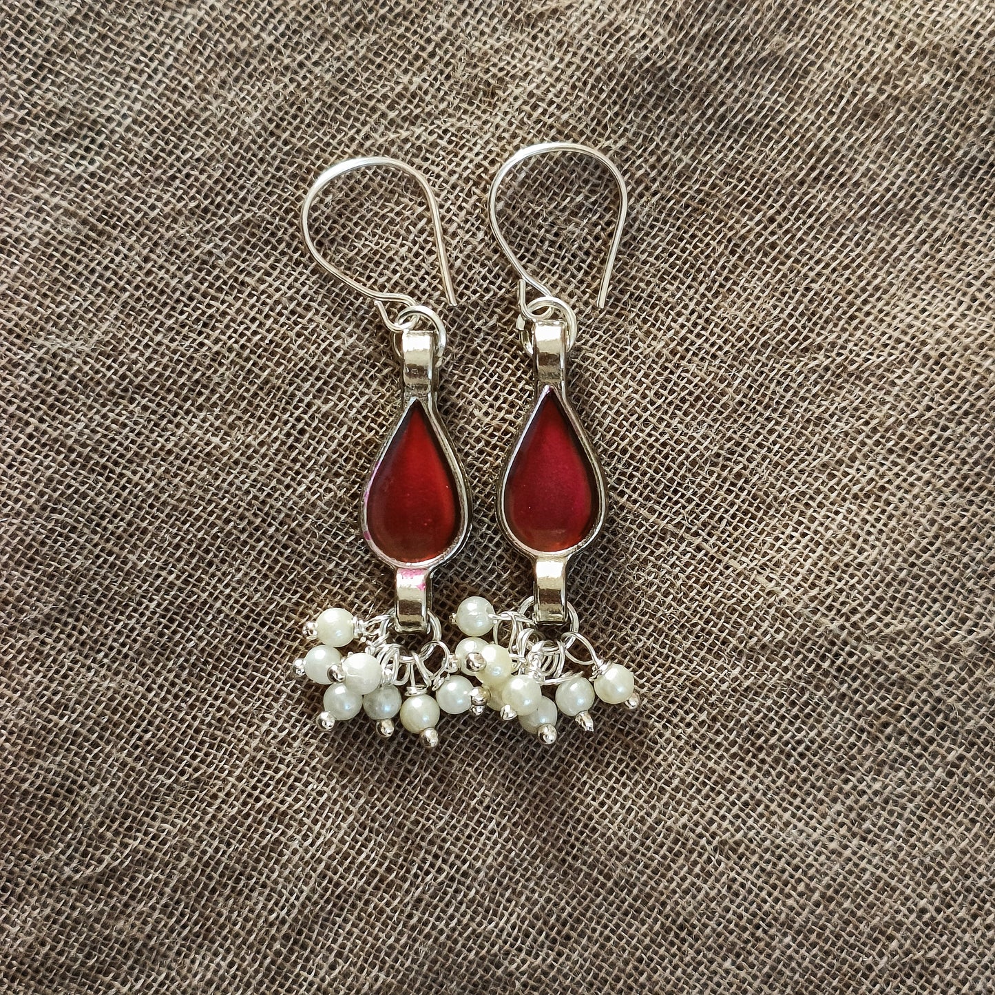 Kundan resin earrings 9860