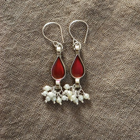 Kundan resin earrings 9860
