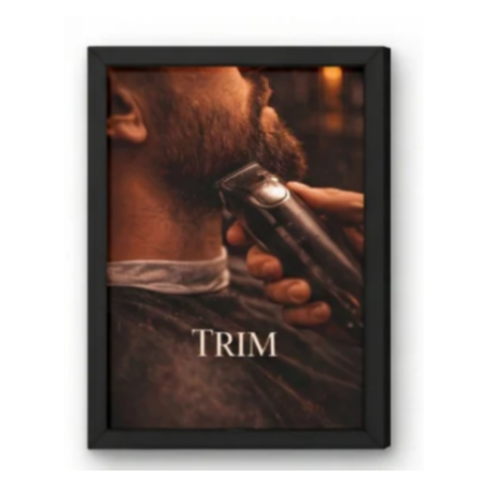 SAL-A-016 Salon Wall Decor A4 Frame | Modern Beauty Parlour & Hair Studio Wall Art with Black Wooden Frame