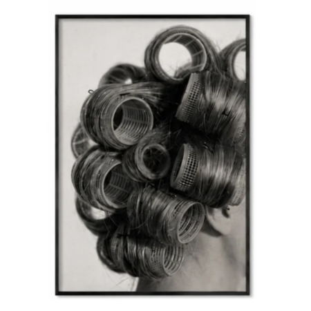 SAL-A-021 Salon Wall Decor A4 Frame | Modern Beauty Parlour & Hair Studio Wall Art with Black Wooden Frame