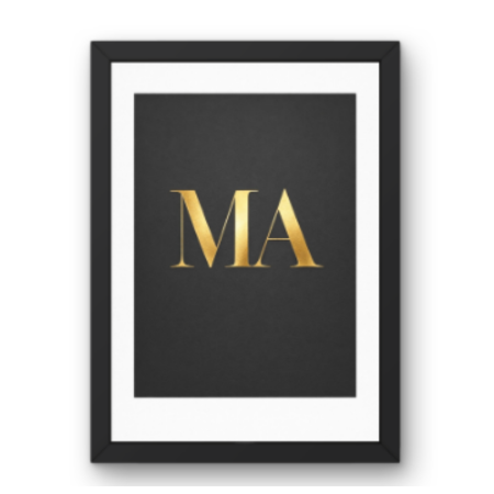 SAL-A-022 Salon Wall Decor A4 Frame | Modern Beauty Parlour & Hair Studio Wall Art with Black Wooden Frame