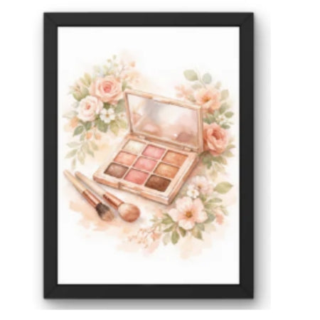 SAL-A-061 Salon Wall Decor A4 Frame | Modern Beauty Parlour & Hair Studio Wall Art with Black Wooden Frame