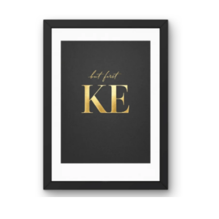 SAL-A-023 Salon Wall Decor A4 Frame | Modern Beauty Parlour & Hair Studio Wall Art with Black Wooden Frame
