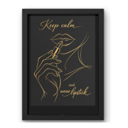 SAL-A-026 Salon Wall Decor A4 Frame | Modern Beauty Parlour & Hair Studio Wall Art with Black Wooden Frame