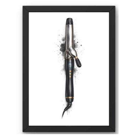 SAL-A-029 Salon Wall Decor A4 Frame | Modern Beauty Parlour & Hair Studio Wall Art with Black Wooden Frame