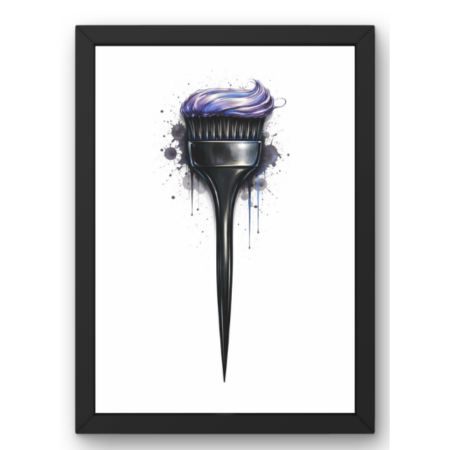 SAL-A-030 Salon Wall Decor A4 Frame | Modern Beauty Parlour & Hair Studio Wall Art with Black Wooden Frame