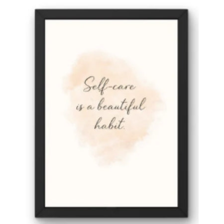 SAL-A-072 Salon Wall Decor A4 Frame | Modern Beauty Parlour & Hair Studio Wall Art with Black Wooden Frame