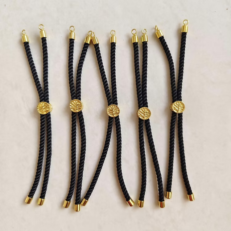 Black Adjustable Rakhi Slider Pair