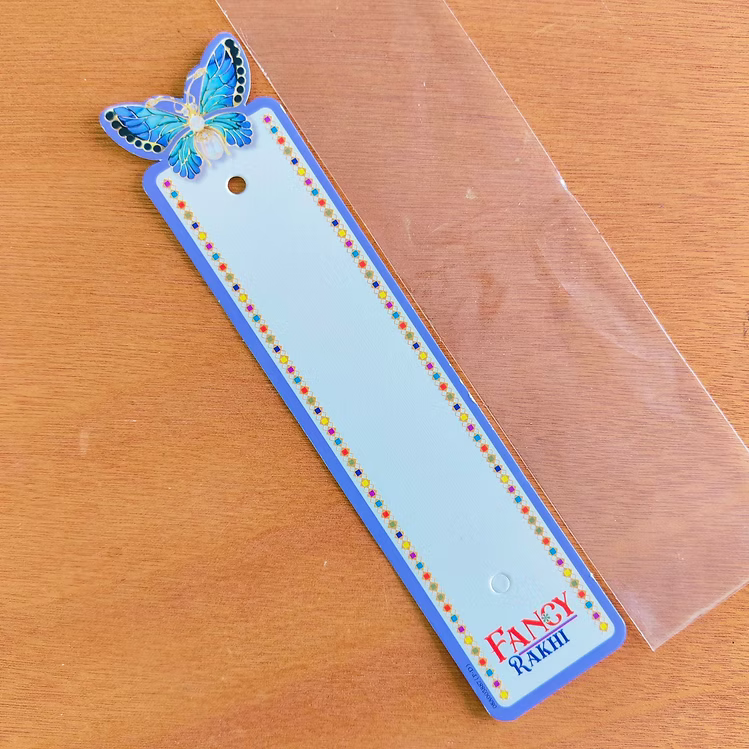 Butterfly Rakhi Packing Card with plastic cover