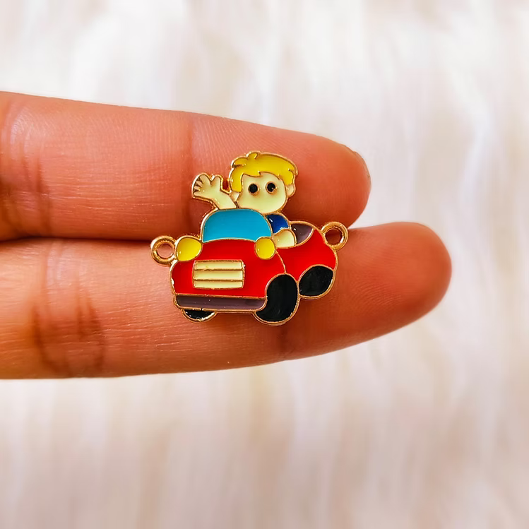 Red Car Boy Rakhi Charms