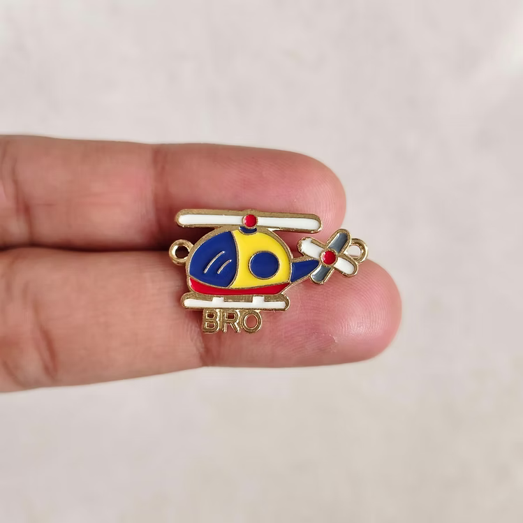 Helicopter Bro Rakhi Charms