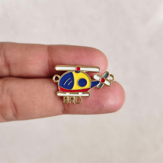 Helicopter Bro Rakhi Charms