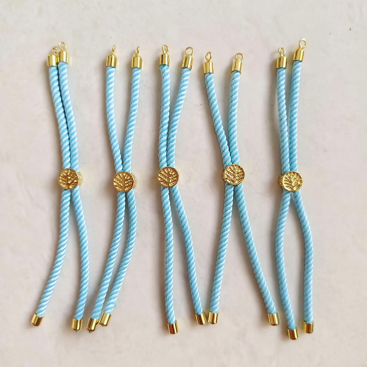 Cyan Adjustable Rakhi Slider Pair