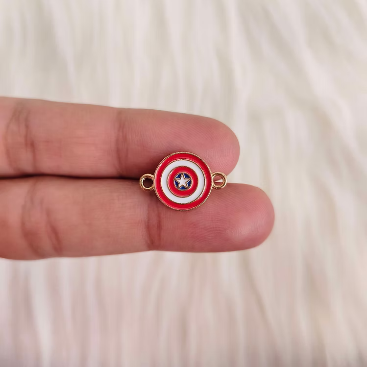 Captain America Shield Rakhi Charms