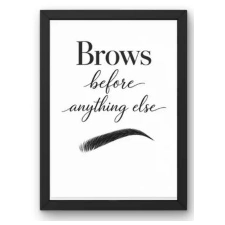 SAL-A-046 Salon Wall Decor A4 Frame | Modern Beauty Parlour & Hair Studio Wall Art with Black Wooden Frame