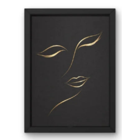 SAL-A-047 Salon Wall Decor A4 Frame | Modern Beauty Parlour & Hair Studio Wall Art with Black Wooden Frame