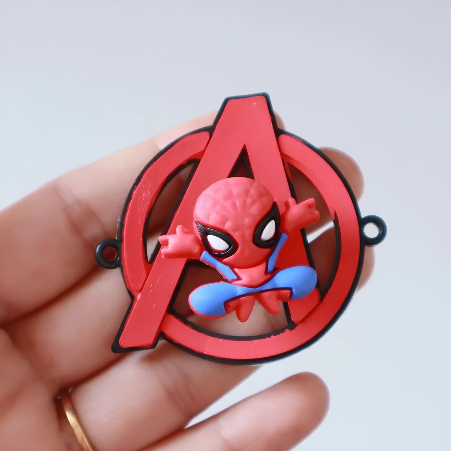 Spiderman Silicon Spinner Rakhi Charm