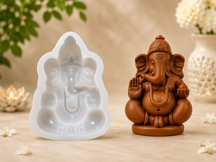 Blessing Hands Ganesha Mold |(Best for wax sachets)