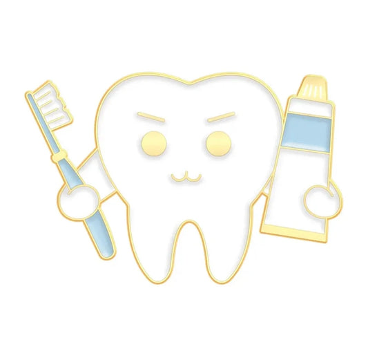 Dental Reminder Dentist Brooch Enamel Pin