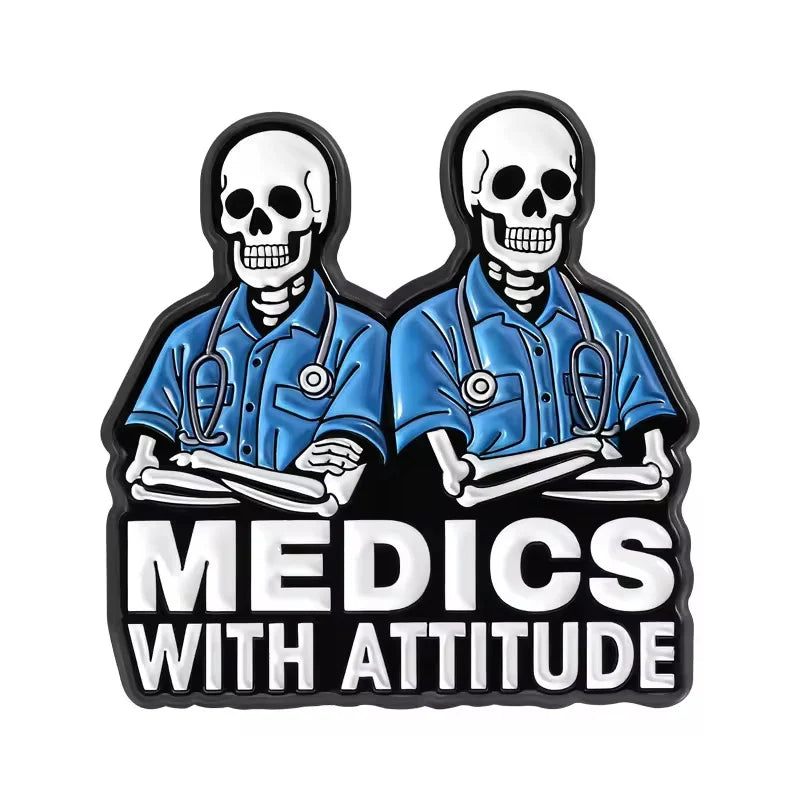 Medics With Attitude Brooch Enamel Pin