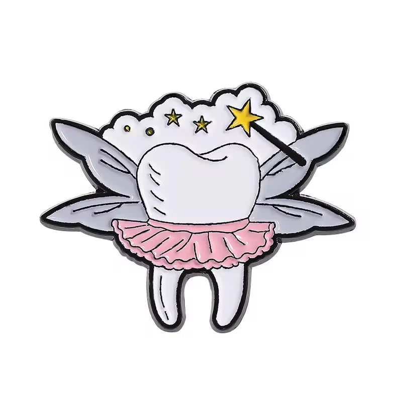 Twinkle Tooth Dentist Brooch Enamel Pin
