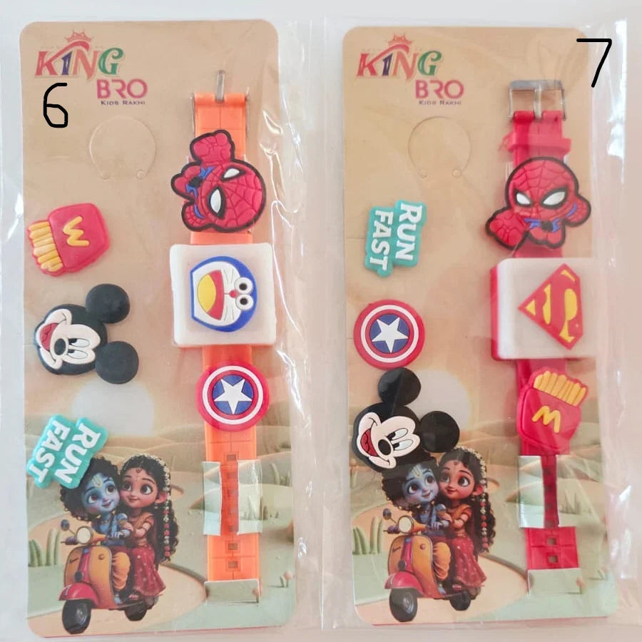 DIY Charm Rakhi Band with Changeable Charms for Kids (Check Images for designs)