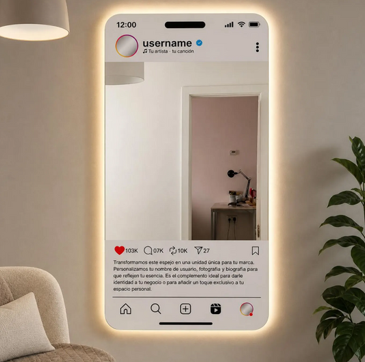 Instagram Themed Mirror with Backlight- Customized