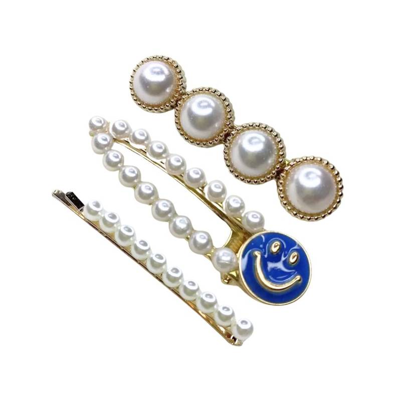 Set of 3 Embellished Hair Clips