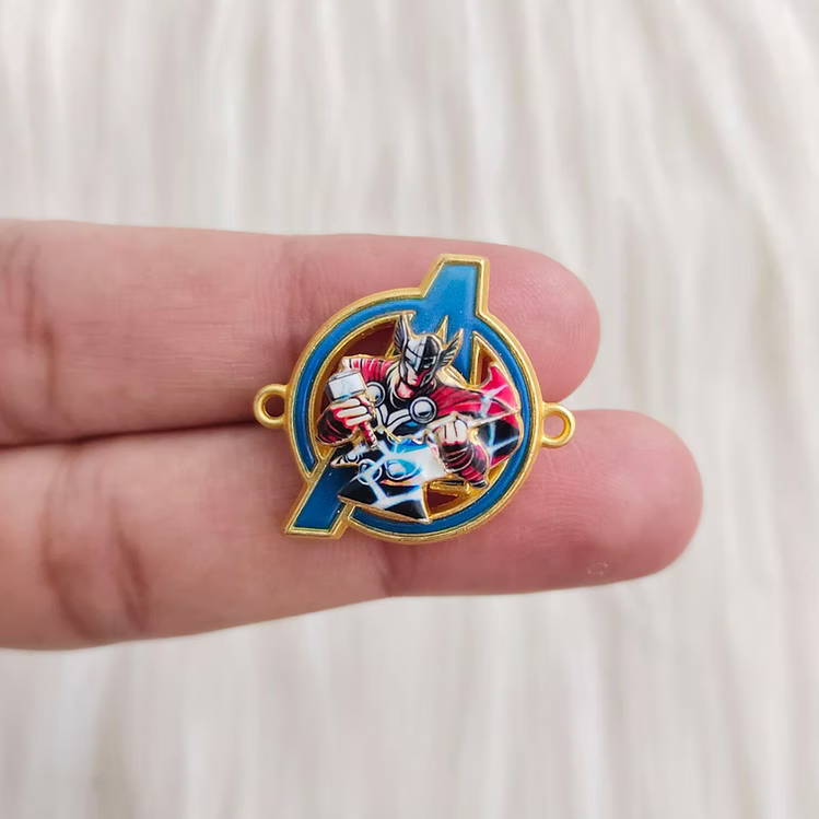 Thor Metal Spinner Rakhi Charm