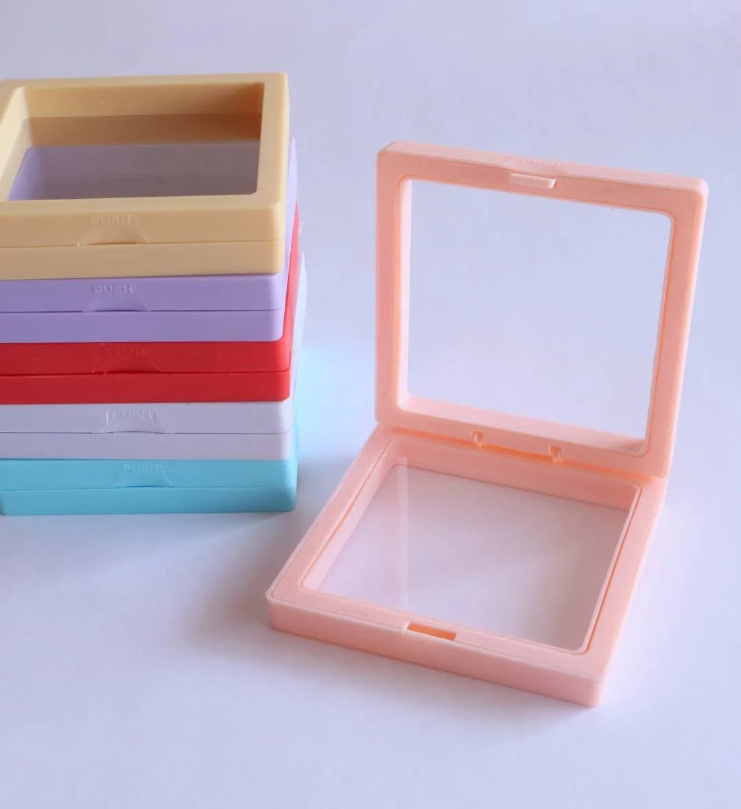 Floating Display Frame | Transparent 3D Showcase | Size: 9x9cm
