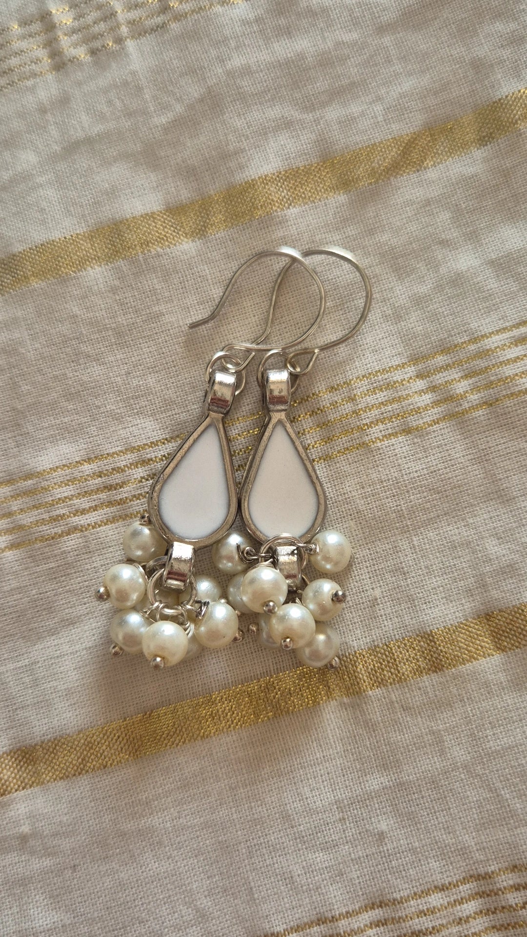 Kundan resin earrings 3310
