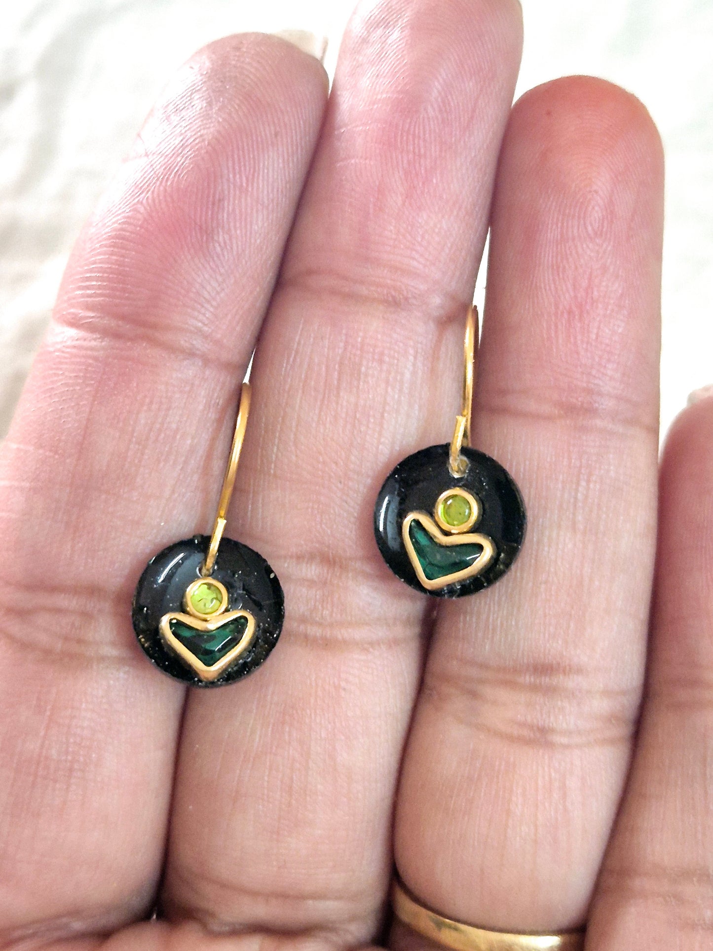 Kundan resin earrings 7764